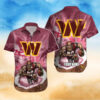 Personalized Washington Commanders Lighthouse Warrior Hawaiian Shirt