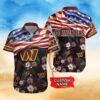 Personalized Washington Commanders Palm Rush Hawaiian Shirt