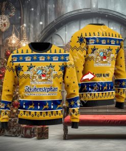 Personalized Weihenstephan Beer Christmas Gift Christmas Sweater Jumper