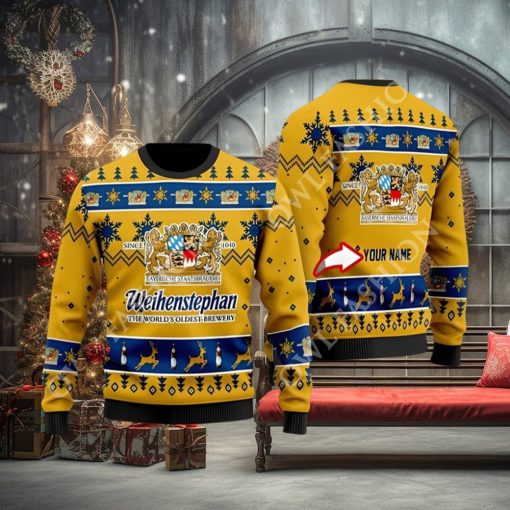 Personalized Weihenstephan Beer Christmas Gift Christmas Sweater
