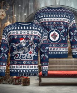 Personalized Winnipeg Jets NHL Ugly Christmas Sweater