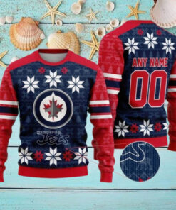 Personalized Winnipeg Jets Ugly Sweater For Christmas