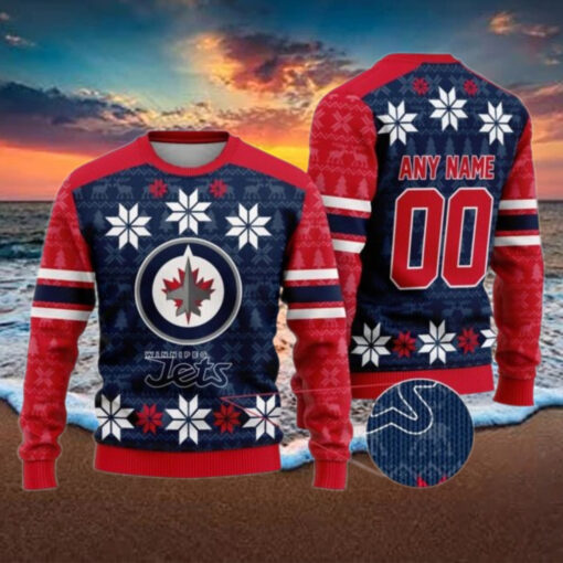 Personalized Winnipeg Jets Ugly Sweater For Christmas