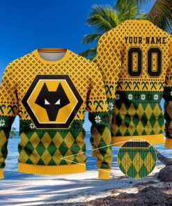 Personalized Wolverhampton Wanderers 3D Ugly Christmas Sweater