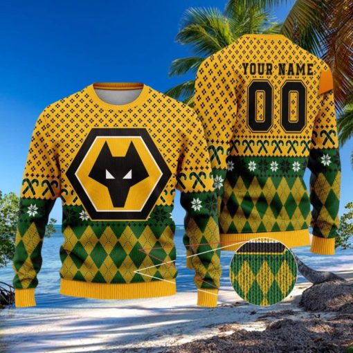 Personalized Wolverhampton Wanderers 3D Ugly Christmas Sweater