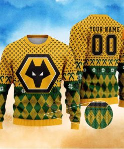 Personalized Wolverhampton Wanderers 3D Ugly Christmas Sweater