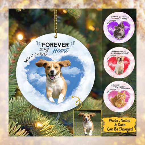 Personalized Your Photo On The Ornament, Custom Christmas Medallion Ornament