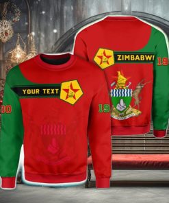 Personalized Zimbabwe Red 3D Sweater Community Logo Funny Gift For Men And Women Christmas Holiday
