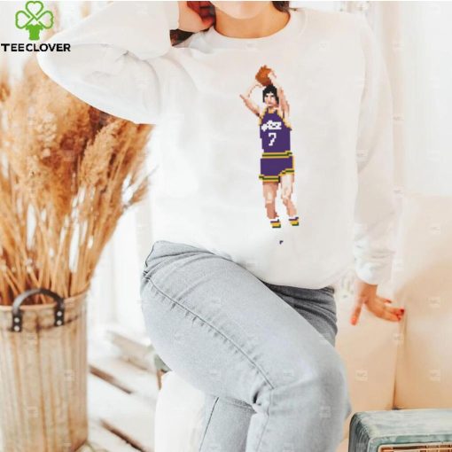Pete Maravich Pixel Qiangy Basketball shirt