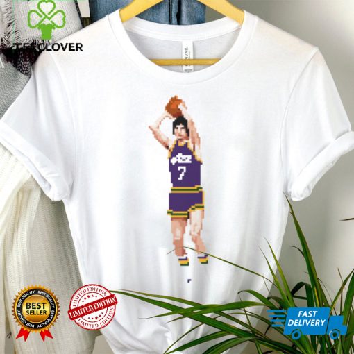 Pete Maravich Pixel Qiangy Basketball shirt