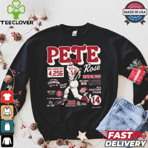 Pete Rose Career Stats Shirt