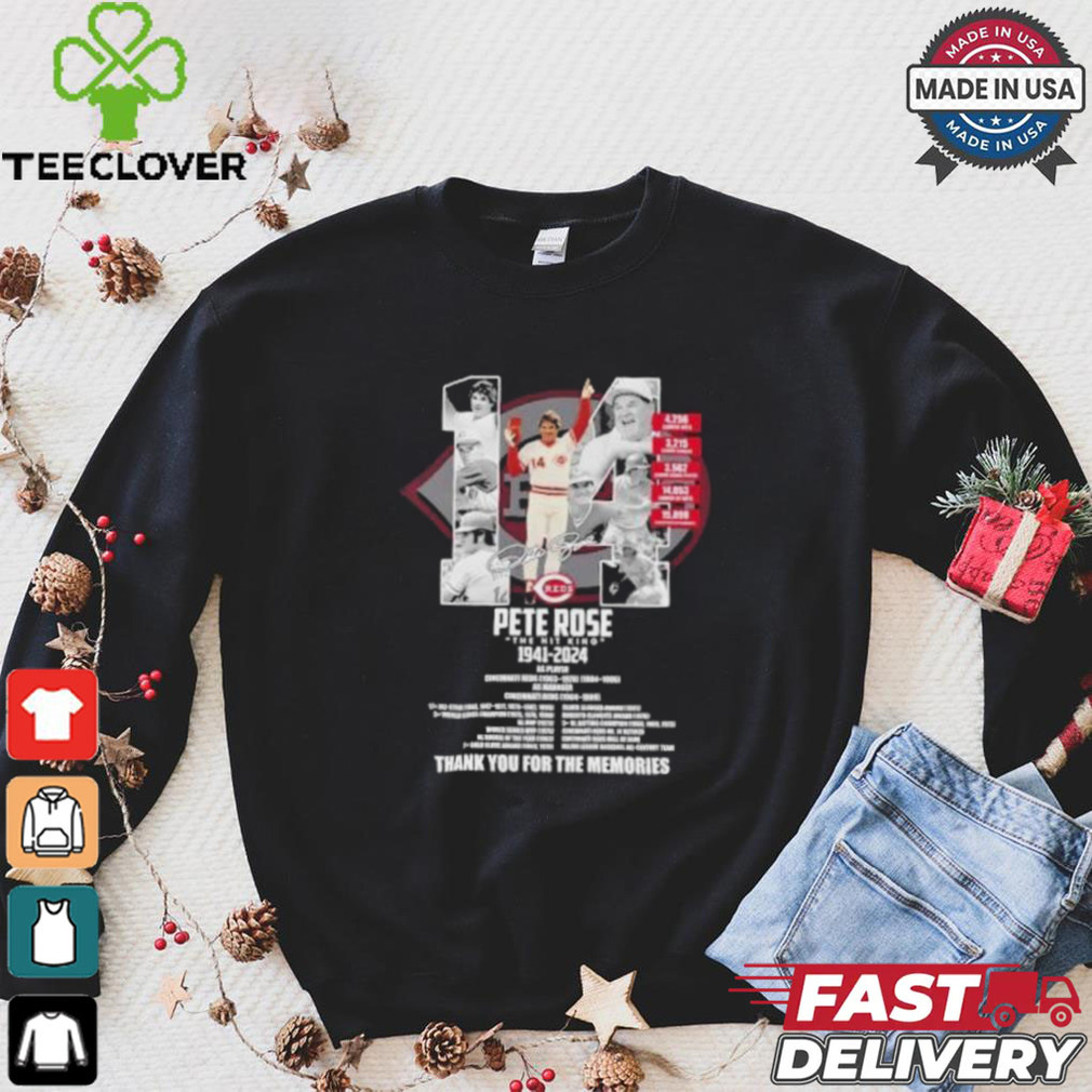Pete Rose Cincinnati Reds The Hit King 1941 2024 Thank You For The Memories Signatures Shirt Pete Rose Cincinnati Reds The Hit King 1941 2024 Thank You For The Memories Signatures Shirt