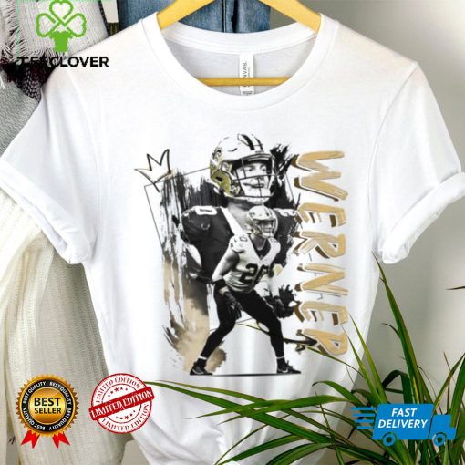 Pete Werner number 20 New Orleans Saints football player pose portrait hoodie, sweater, longsleeve, shirt v-neck, t-shirt