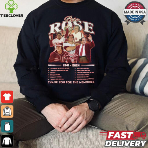 Pete rose 1941 2024 thank you for the memories shirt