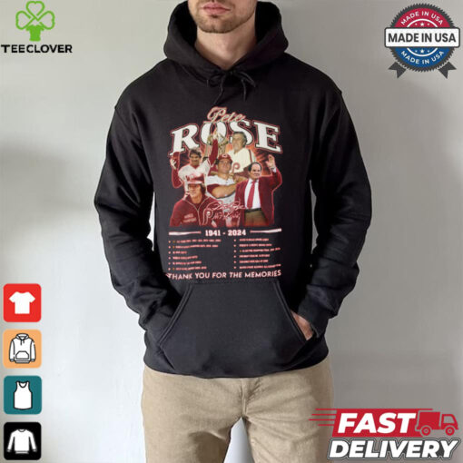 Pete rose 1941 2024 thank you for the memories shirt