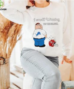Peter Griffin Detroit Lions peeing on San Francisco 49ers I smell winning tis the season shirt