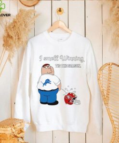Peter Griffin Detroit Lions peeing on San Francisco 49ers I smell winning tis the season shirt 3 Peter Griffin Detroit Lions peeing on San Francisco 49ers I smell winning tis the season shirt