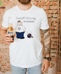 Peter Griffin Indianapolis Colts peeing on Houston Texans helmet I smell winning tis the season hoodie, sweater, longsleeve, shirt v-neck, t-shirt