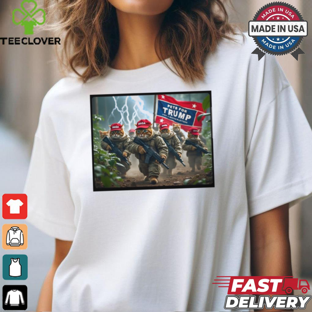 Pets For Trump Cats MAGA Poster t shirt Pets For Trump Cats MAGA Poster t shirt