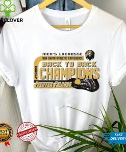 Pfeiffer University Men’s Lacrosse 2024 USA SAC Back To Back Tournament Champions Shirt