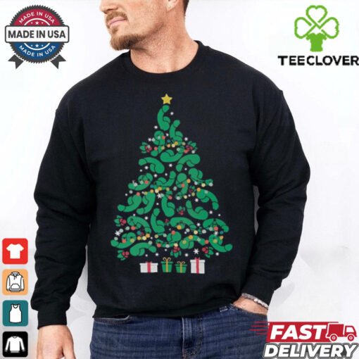 Phallic Funny Christmas Tree T Shirt