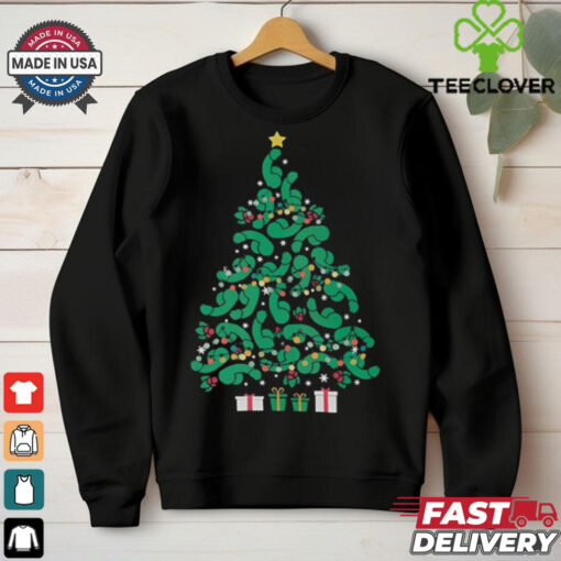 Phallic Funny Christmas Tree T Shirt