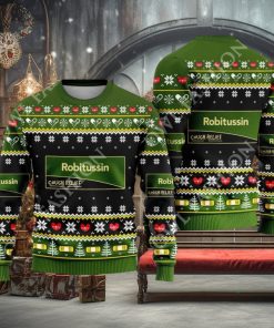 Pharmacy Nurse Medical Robitussin Cough Relief Ugly Christmas Sweater