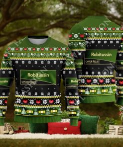 Pharmacy Nurse Medical Robitussin Cough Relief Ugly Christmas Sweater