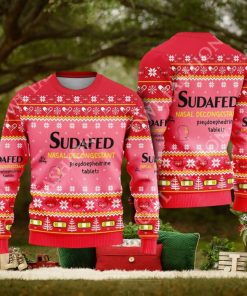 Pharmacy Nurse Medical Sudafed Nasal Decongestant Ugly Christmas Sweater 1 Pharmacy Nurse Medical Sudafed Nasal Decongestant Ugly Christmas Sweater