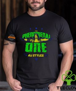 Phenomenal One Green Yellow Logo Black T shirt