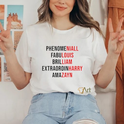 Phenomeniall fabulouis brilliam extraordinHarry amazayn one direction shirt