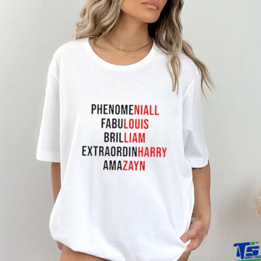 Phenomeniall fabulouis brilliam extraordinHarry amazayn one direction shirt