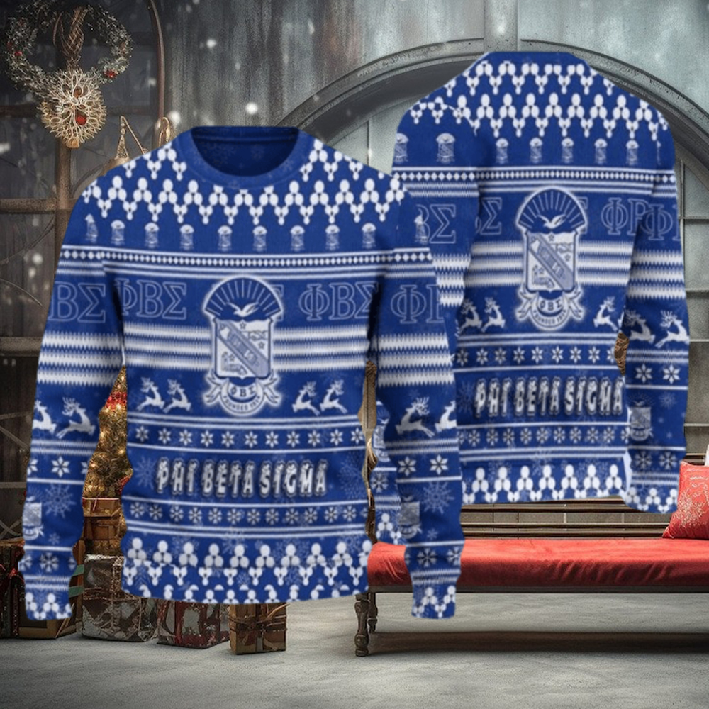 Phi Beta Sigma Ugly Christmas Sweater Phi Beta Sigma Ugly Christmas Sweater