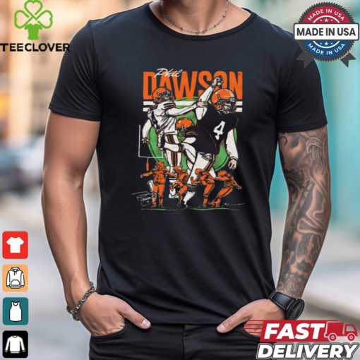 Phil Dawson Cleveland Browns Vintage Signature Painting t shirt