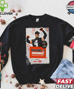 Phil Dawson Poster Team Joe Haden Vs Team Josh Cribbs Legends Game Halftime Of Giants Vs Browns Shirt