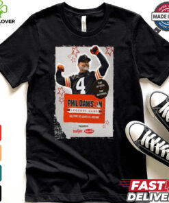 Phil Dawson Poster Team Joe Haden Vs Team Josh Cribbs Legends Game Halftime Of Giants Vs Browns Shirt