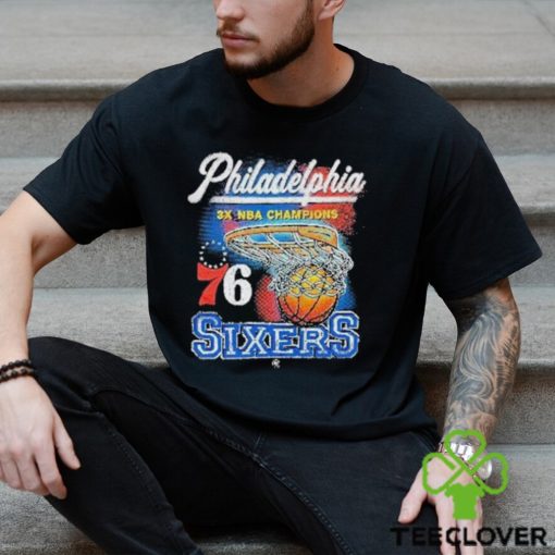 Philadelphia 3x NBA Champions 76 Sixers Shirt