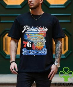 Philadelphia 3x NBA Champions 76 Sixers Shirt