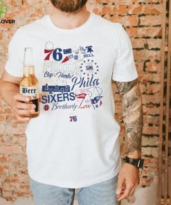 Philadelphia 76 let’s go Sixers Ring the Bell make some noise Brotherly Love shirt