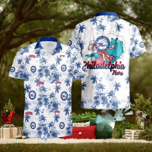 Philadelphia 76Ers National Basketball Hawaiian Shirt Association