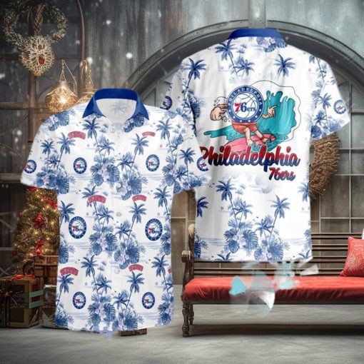 Philadelphia 76Ers National Basketball Hawaiian Shirt Association