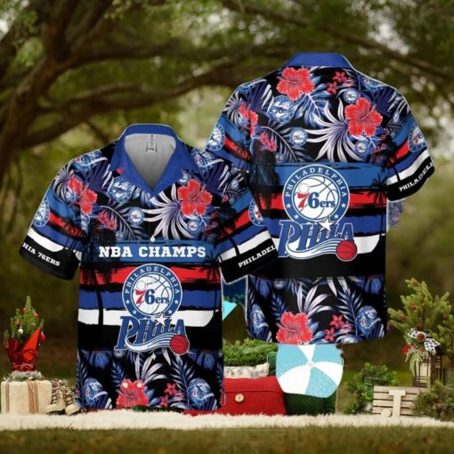 Philadelphia 76Ers National Basketball Hawaiian Shirt