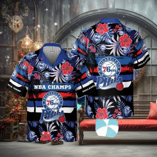 Philadelphia 76Ers National Basketball Hawaiian Shirt