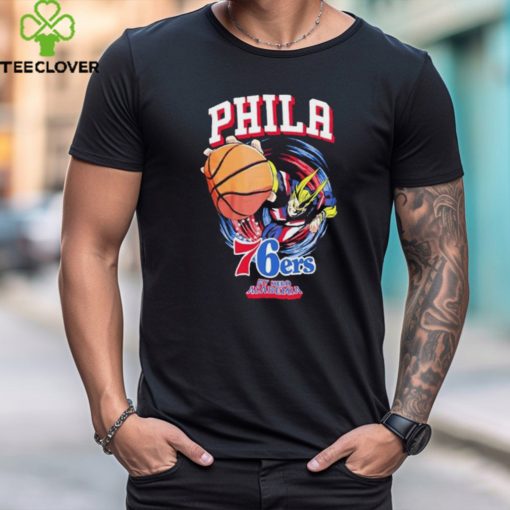 Philadelphia 76ers And My Hero Academia All Might Smash Shirts