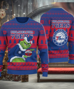 Philadelphia 76ers Grinch Christmas Ugly Sweater