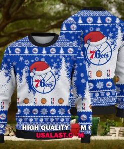 Philadelphia 76ers Santa Hat Christmas Sweater
