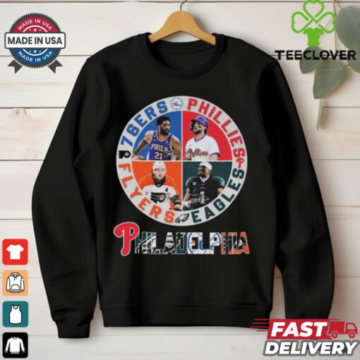 Philadelphia 76ers x Philadelphia Phillies x Philadelphia Eagles x Philadelphia Flyers 2024 Shirt
