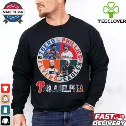 Philadelphia 76ers x Philadelphia Phillies x Philadelphia Eagles x Philadelphia Flyers 2024 Shirt