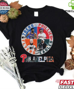 Philadelphia 76ers x Philadelphia Phillies x Philadelphia Eagles x Philadelphia Flyers 2024 Shirt