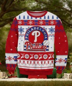 Philadelphia Baseball Ugly Christmas Sweater 2023, Phillies 3D Sweater